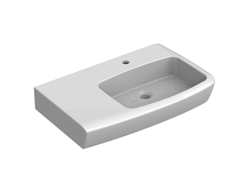 Lucca Left Hand Shelf Basin 750mm x 470mm Includes Shroud & Chrome Pop-Up Plug & Waste (No Overflow) 1 Tap Hole [198761]