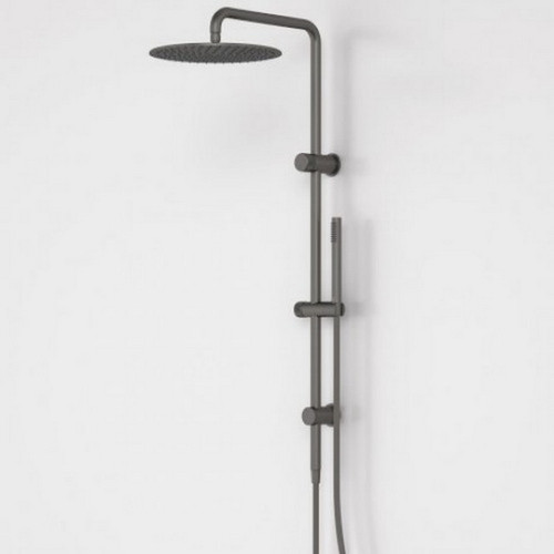 Elvire Rail Shower W/300mm Overhead 3Star 9L/min Satin Gunmetal [200724]