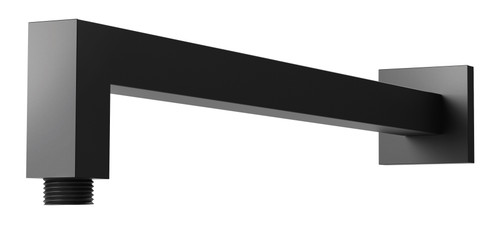Lexi Straight Square Shower Arm (400mm) Matte Black [129802]