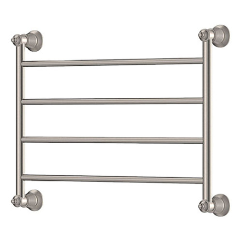 Lillian Heated Towel Rail Brushed Nickel 4 Bars 600 x 458 x 95mm [285286]