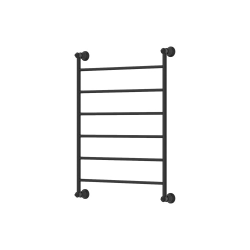 Lillian Heated Towel Rail Matte Black 6 Bars 600 x 808 x 95mm [285259]