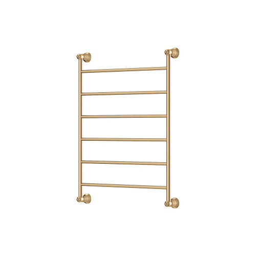 Lillian Heated Towel Rail Urban Brass 6 Bars 600 x 808 x 95mm [285288]