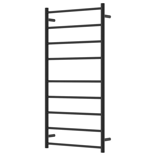 Isabella Heated Towel Rail Matte Black 9 Bars 600 x 1200 x 122mm [285289]