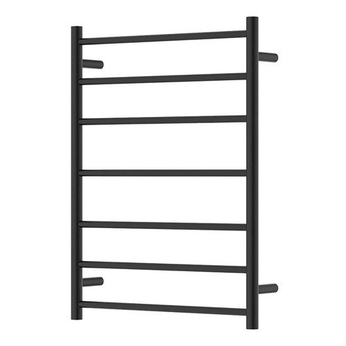 Isabella Heated Towel Rail Matte Black 7 Bars 600 x 800 x 122mm [285266]