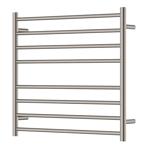 Isabella Heated Towel Rail Brushed Nickel 8 Bars 750 x 700 x 122mm [285271]
