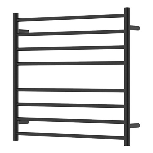 Isabella Heated Towel Rail Matte Black 8 Bars 750 x 700 x 122mm [285260]