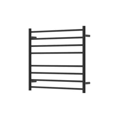 Isabella Heated Towel Rail Matte Black 8 Bars 750 x 700 x 122mm [285260]