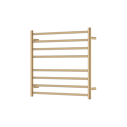 Isabella Heated Towel Rail Urban Brass 8 Bars 750 x 700 x 122mm [285272]