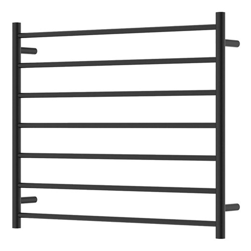 Isabella Heated Towel Rail Matte Black 7 Bars 900 x 750 x 122mm [285294]