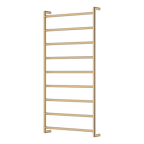 Kaya Round Heated Towel Urban Brass 9 Bars 600 x 1200 x 100mm [285273]