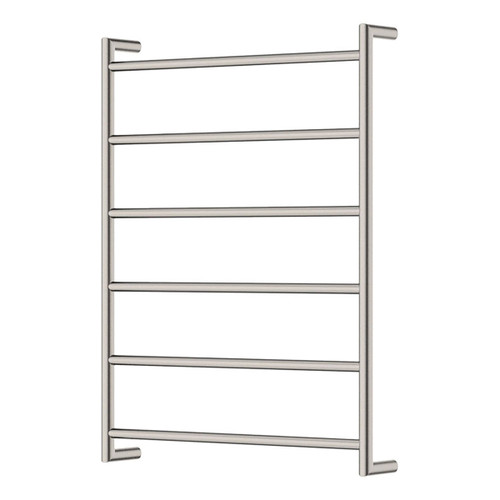 Kaya Round Heated Towel Brushed Nickel 6 Bars 600 x 800 x 100mm [285282]