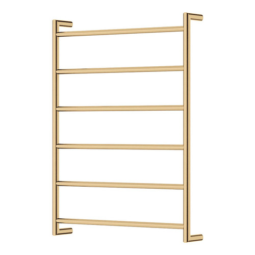 Kaya Round Heated Towel Urban Brass 6 Bars 600 x 800 x 100mm [285275]