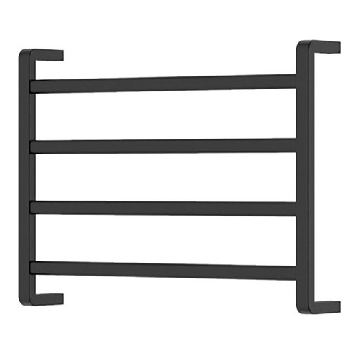 Koko Heated Towel Rail Matte Black 4 Bars 600 x 450 x 100mm [285276]