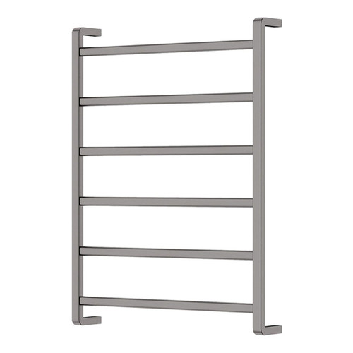 Koko Heated Towel Rail Gun Metal 6 Bars 600 x 800 x 100mm [285263]
