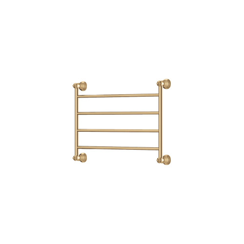 Lillian Heated Towel Rail Urban Brass 4 Bars 600 x 458 x 95mm [285287]