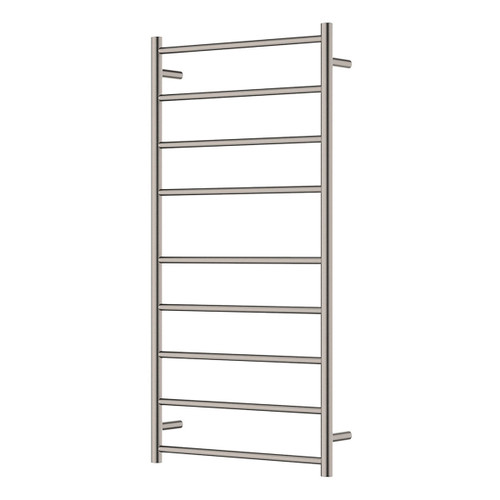 Isabella Heated Towel Rail Brushed Nickel 9 Bars 600 x 1200 x 122mm [285292]
