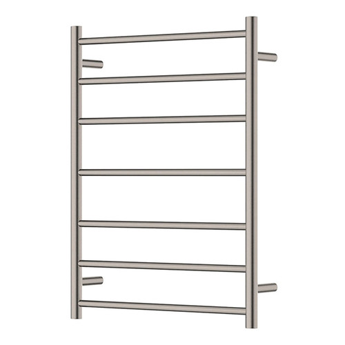 Isabella Heated Towel Rail Brushed Nickel 7 Bars 600 x 800 x 122mm [285303]