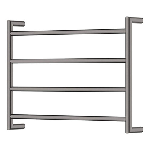 Kaya Round Heated Towel Gun Metal 4 Bars 600 x 450 x 100mm [285296]