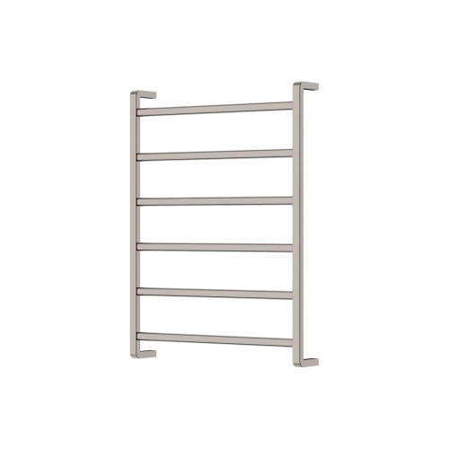 Koko Heated Towel Rail Brushed Nickel 6 Bars 600 x 800 x 100mm [285291]