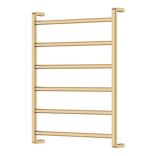 Koko Heated Towel Rail Urban Brass 6 Bars 600 x 800 x 100mm [285298]