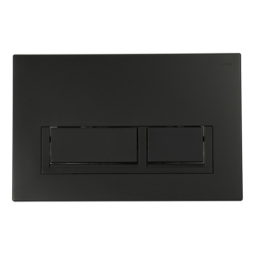 Wall Dual Flush Plate/Button Square Black [275327]