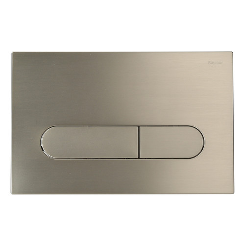 Wall Dual Flush Plate/Button Oval Brushed Nickel [275331]