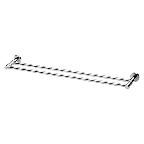 Radii Towel Rail Double 800mm Round Plate Chrome [130664]