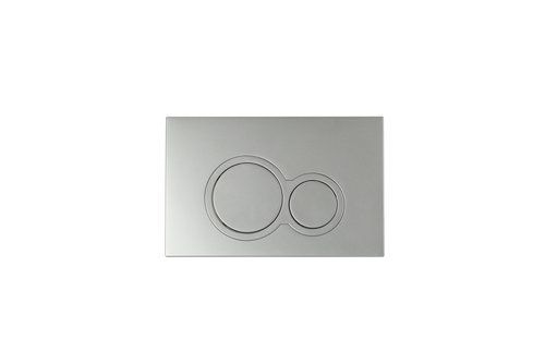 Wall Dual Flush Button Round Matte Silver [285372]
