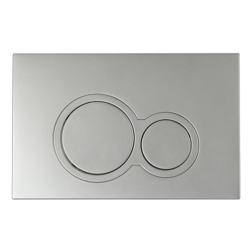 Wall Dual Flush Button Round Matte Silver [285372]