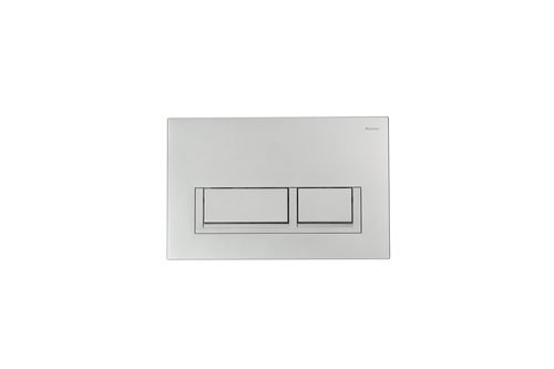 Wall Dual Flush Button Square Matte Silver [285373]