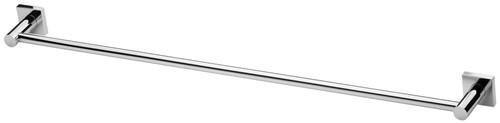 Radii Towel Rail Single 800mm Square Plate Chrome [130674]