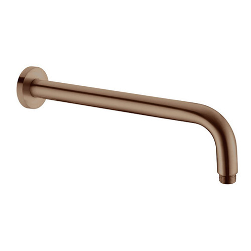 Round Wall Shower Arm 340mm Brushed Bronze [254090]