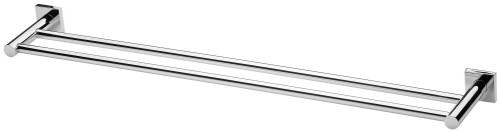 Radii Towel Rail Double 800mm with Square Plate Chrome [130676]