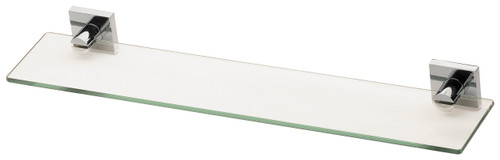 Radii Glass Shower Shelf with Square Plate Chrome [130677]