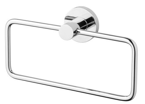 Radii Hand Towel Holder with Round Plate Chrome [130655]