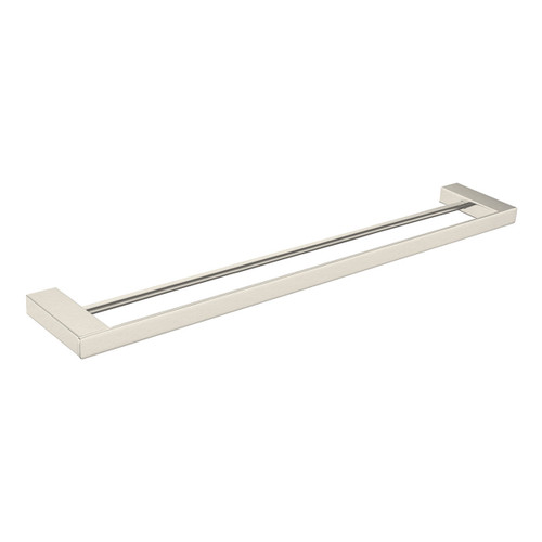 Celia Towel Rail Double 800mm Brushed Nickel [257525]
