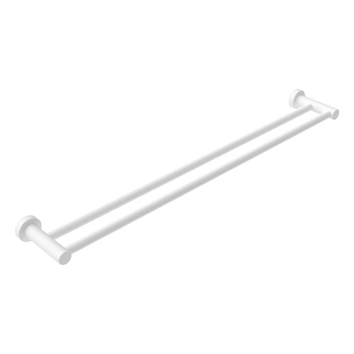 Mecca Towel Rail Double 600mm Matte White [284478]