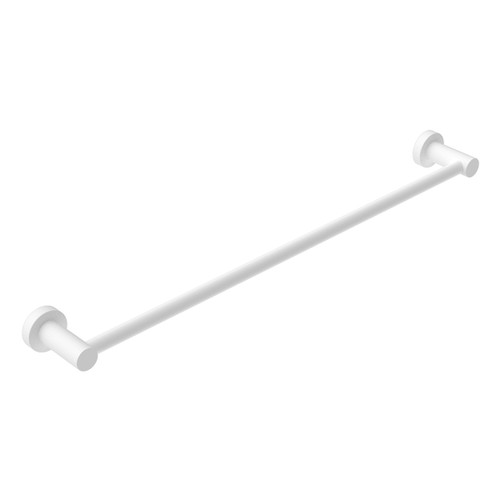 Mecca Towel Rail Single 600mm Matte White [284536]