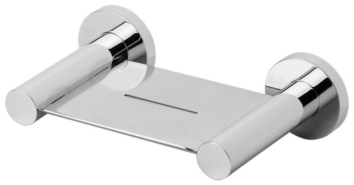 Radii Soap Dish with Round Plate Chrome [130656]