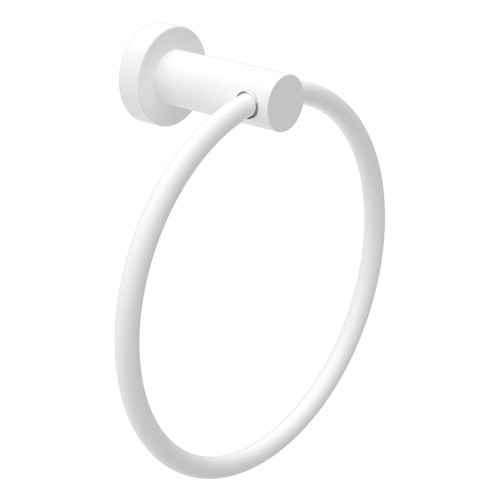 Mecca Hand Towel Ring Matte White [284509]
