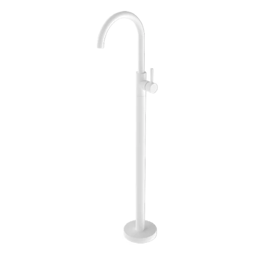 Dolce Bath Mixer Floormount Free Standing Matte White [284574]