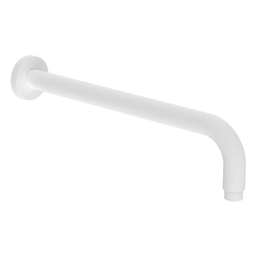 Round Wall Shower Arm 340mm Matte White [284541]