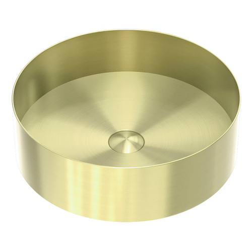 Stainless Steel Basin Round 400mm (No P&W) Brushed Gold [284565]