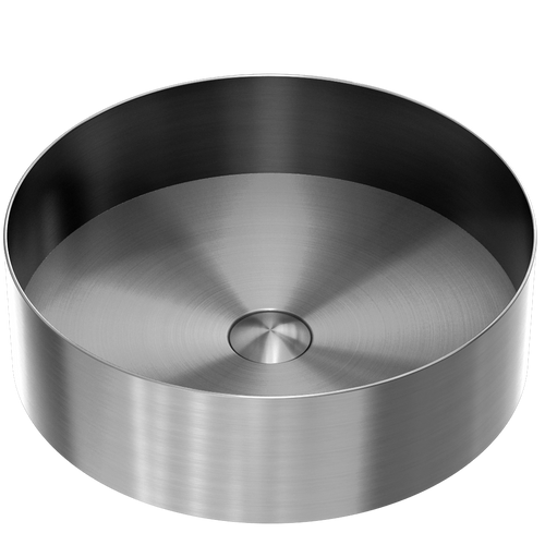 Stainless Steel Basin Round 400mm (No P&W) Graphite [284508]