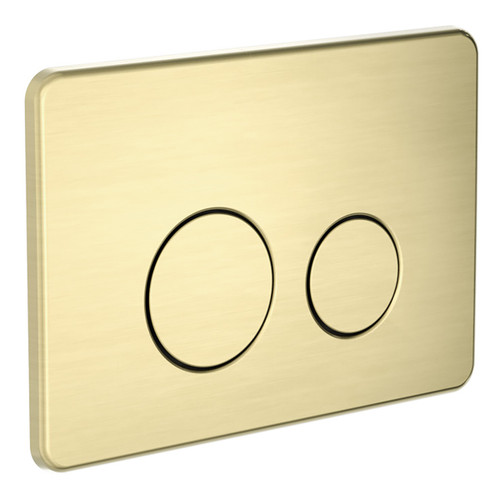 Toilet Button Push Plate (suit In-Wall Cistern) 258mm x 179mm Brushed Gold [284475]