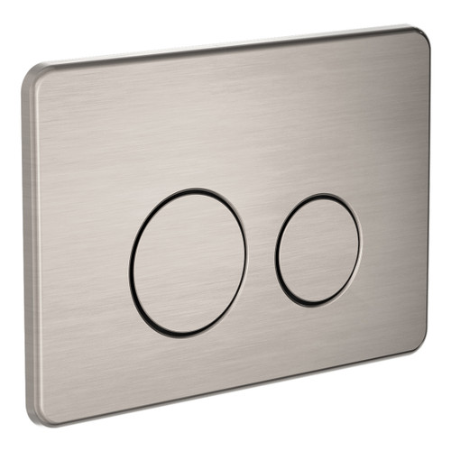 Toilet Button Push Plate (suit In-Wall Cistern) 258mm x 179mm Brushed Nickel [284553]