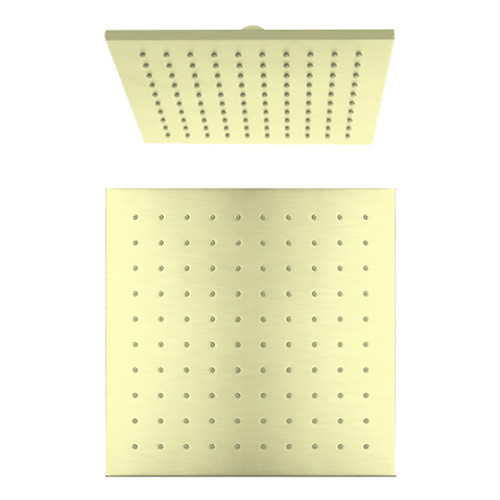 Shower Head Square 250mm 3Star Brushed Gold [284573]