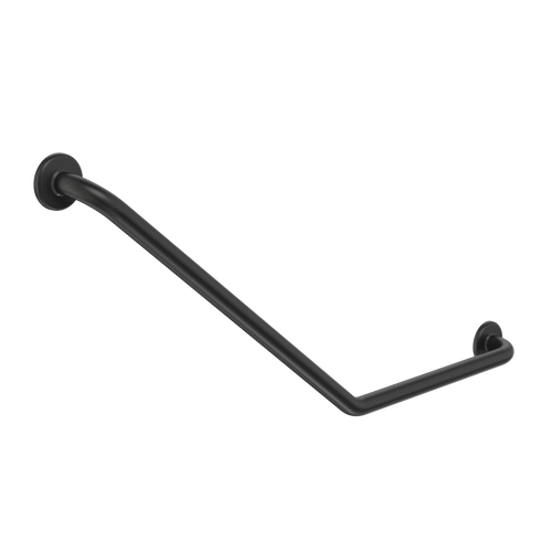 Care Support Grab Rail 140 Degree 450 x 700 Angled Right Matte Black [287237]