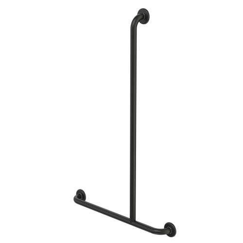 Care Support Grab Rail 1100x700 T-Bar Right Matte Black [287296]