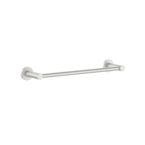 Round Single Towel Rail 300mm Brushed Nickel [287316]